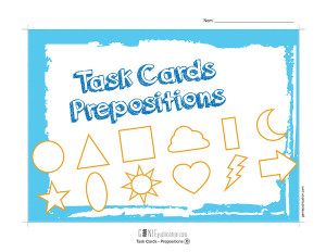 Task Cards - Prepositions
