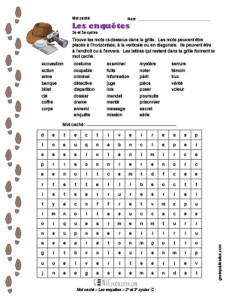 Mot caché – Les enquêtes