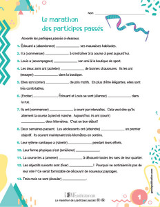 Le marathon des participes passés