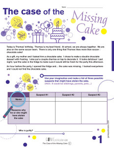 The Case of the Missing Cake