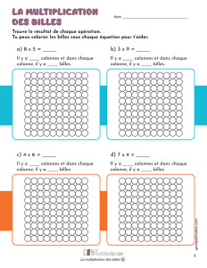 La multiplication des billes