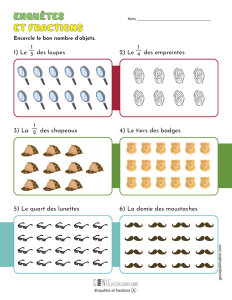 Enquêtes et fractions