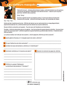 Les visiteurs masqués