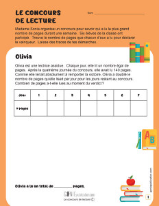 Le concours de lecture