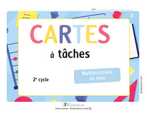 Cartes à tâches - Multiplications en folie