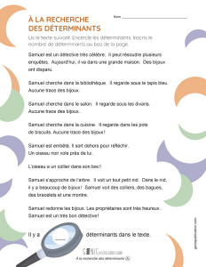 À la recherche des déterminants