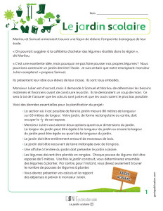 Le jardin scolaire