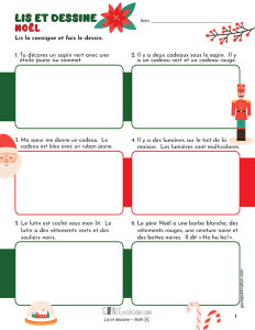 Lis et dessine - Noël