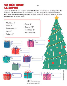 Un défi sous le sapin