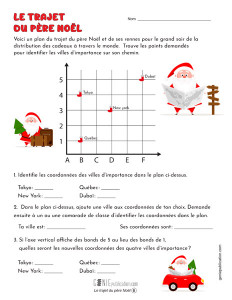 Le trajet du père Noël