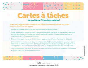 Carte à tâches – Un problème ? Pas de problème !