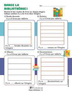 Range la bibliothèque !