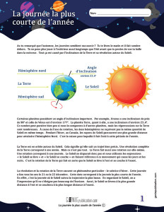 La journée la plus courte de l’année