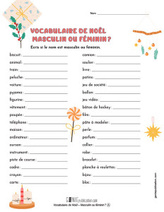 Noël – Féminin ou masculin ?