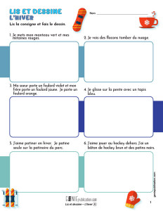 Lis et dessine – L’hiver