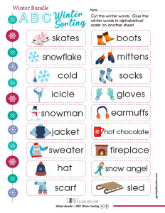 Winter Bundle - ABC Winter Sorting