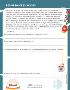 Les premières neiges