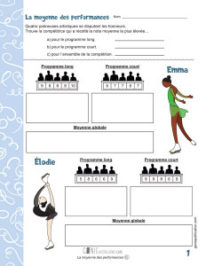 La moyenne des performances