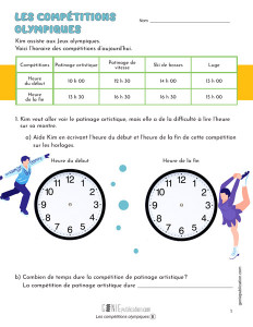 Les compétitions olympiques