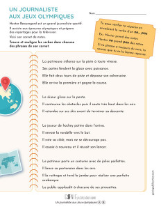 Un journaliste aux Jeux olympiques