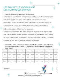 Les sons et le vocabulaire des Olympiques d’hiver