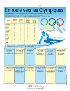 En route vers les Olympiques