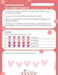 Les régularités de la Saint-Valentin