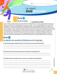 Le sport sous pression