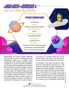 James-Webb : Voir au-delà des étoiles