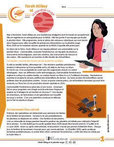 Farah Alibay et la planète rouge