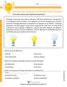 Pourquoi les ampoules deviennent-elles chaudes ?