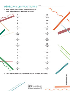 Démêlons les fractions