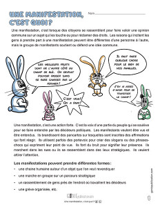 Une manifestation, c’est quoi ?