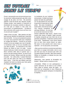 Un voyage dans le temps