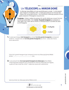 Un télescope au miroir doré