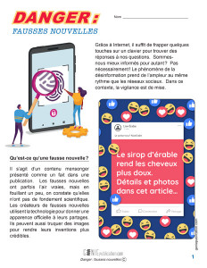 Danger : fausses nouvelles