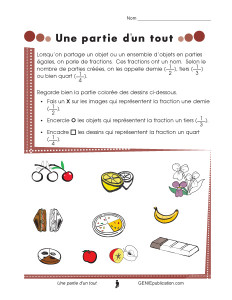 Une partie d'un tout