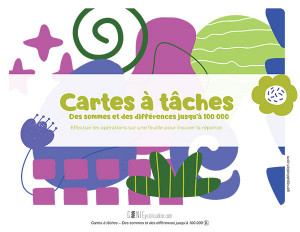 Cartes à tâches – Des sommes et des différences jusqu’à 100 000