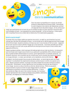 Les émojis dans la communication
