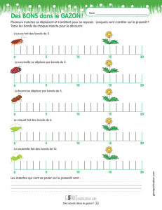Des bonds dans le gazon