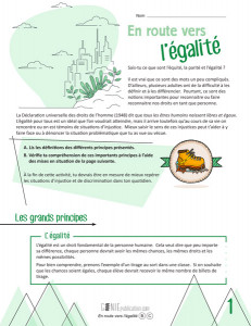 En route vers l’égalité