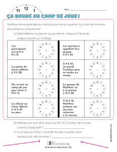 Ça bouge au camp de jour