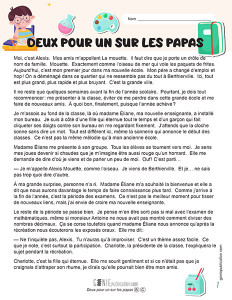 Deux pour un sur les papas