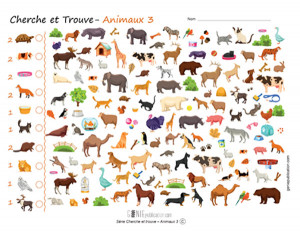 Cherche et trouve – Animaux 3