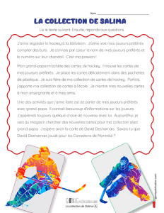 La collection de Salima