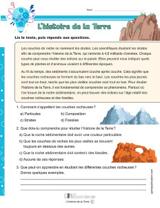 L’histoire de la Terre