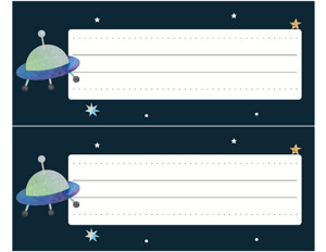 Noms pour les pupitres - Espace