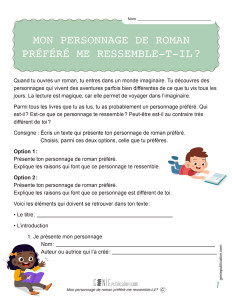 Mon personnage de roman préféré me ressemble-t-il ?