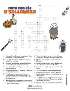 Mots croisés d’Halloween