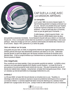 Cap sur la Lune avec la mission Artemis